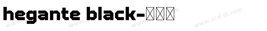 hegante black字体转换